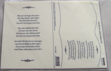 Textbogen Liebe Grüsse II