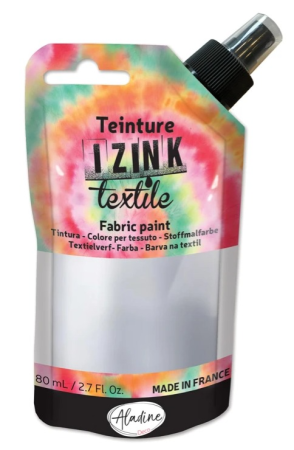 Aladine IZINK Textile Dye Textilfarbe zum Sprühen Silber