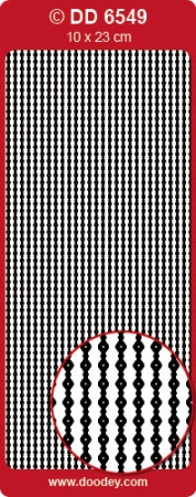 Stickerbogen 10 x 23 cm Fine Flexible Frames Filigrane Flexible Rahmen schwarz glänzend