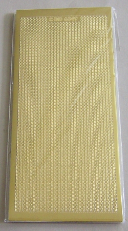 Preview: Stickerbogen 10 x 23 cm Fine Flexible Frames Filigrane Flexible Rahmen gold