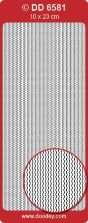 Reddy Stickerbogen 10 x 23 cm Frame Wave Multi / Rahmen Wellen gold