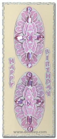 Preview: Stickerbogen 10 x 23 cm Frames Corners Chain Rahmen Ecken Kette gold
