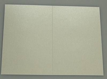 Grußkarte 10,2 x 15,2 cm silber