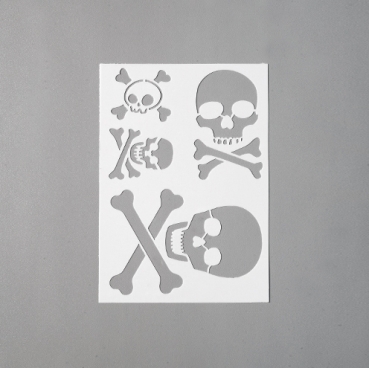 Stencils Totenkopf DIN A5