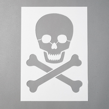 Stencils Totenkopf DIN A4