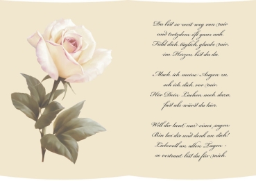 Reddy Cards Transparentpapier,  A5, Gedichte, Ich denk an Dich