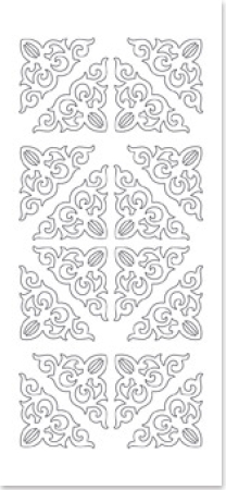 Reddy Cards Stickerbogen 10 x 23 cm Transparent Große Ecken beidseitig klebend
