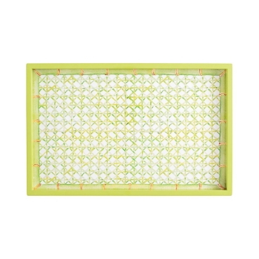 Caspari Tablett Lack Pebble Lacqueur Vanity Tray Gold
