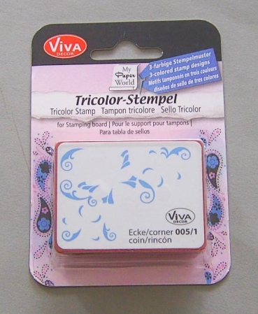 VIVA Decor Tricolor Stempel Schmetterling Ecke