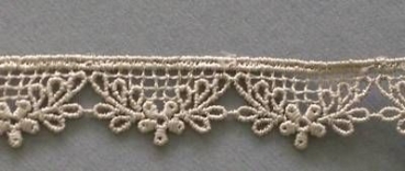 PE-Ätzspitze je Meter 1,5 cm breit taupe