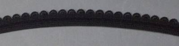 Elastisches Webband DARLING 9 mm pro Meter schwarz