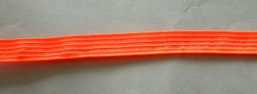 Elastische Borte pro Meter neon-orangerot Farbe Nr. 7