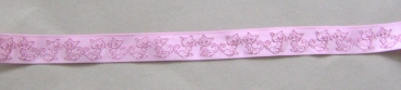 PES-Band Kätzchen 15 mm je Meter rosa