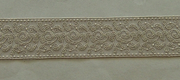 Spitze Valenciennes 50 mm je Meter taupe