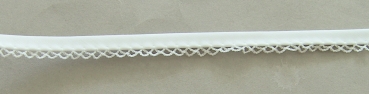 Abschlußband mit Spitze ca. 14 mm je Meter weiss