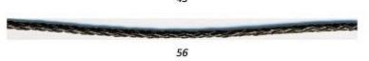 SKAI Zopf Kordel Tresse 3 mm pro Meter dunkelbraun