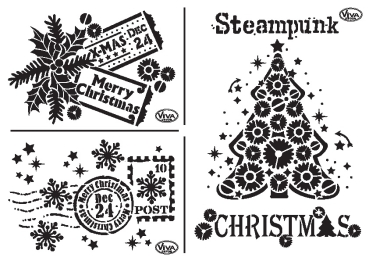 VIVA Decor Universalschablone Steampunk Christmas