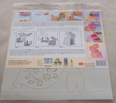 Preview: VIVA Decor Verpackungs-Schablone Motiv Hase