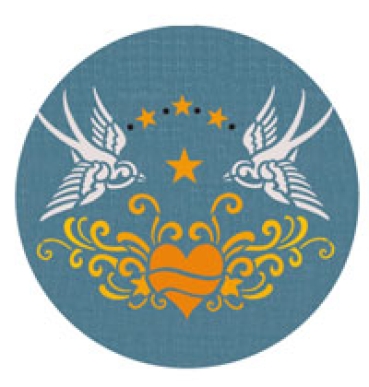 Preview: VIVA Decor Universalschablone Schwalben