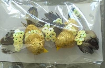 Knorr-Prandell Goldvogel 2 Stück 5 cm