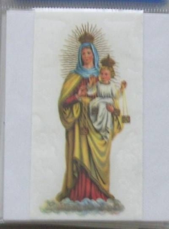 Wachsbild Madonna mit Kind 95 x 50 mm pro Stück