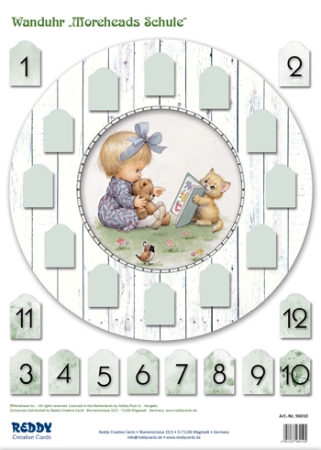 Preview: Reddy Cards Wanduhr Moreheads Schule