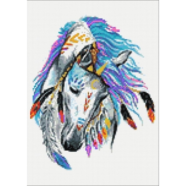 Preview: Wizardi WD-217 Diamond Painting Kit Peace of Mind