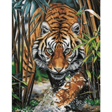 Preview: Wizardi WD-2482 Diamond Painting Kit Predator