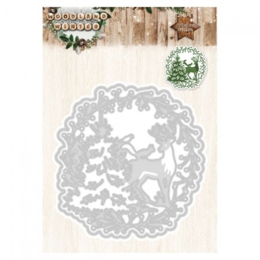 Metallschablone WOODLAND WINTER 85,5 x 88 mm, 1-teilig