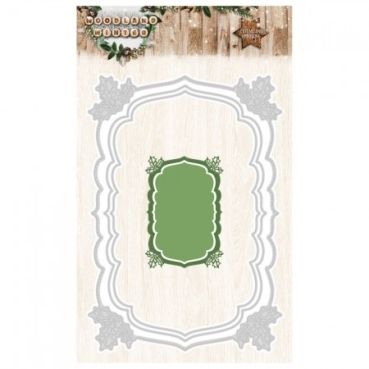 Metallschablone WOODLAND WINTER 145 x 205 mm, 3-teilig