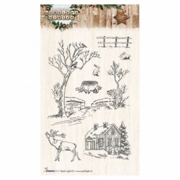 Stempel Clear WOODLAND WINTER A6 /105 x 148 mm 7-teilig
