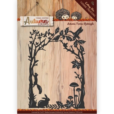 Yvonne Creations Die Autumn Colors Frame Rectangle