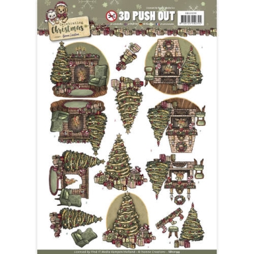 Yvonne Creations 3D Stanzbogen Celebrating Christmas