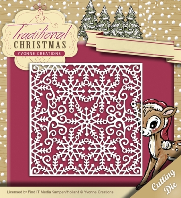 Yvonne Creations Die / Schneideschablone Traditional Christmas Snowflake Frame