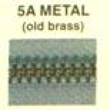 Preview: ZlideOn Ersatzschieber für Reißverschlüsse 5A Metal old brass