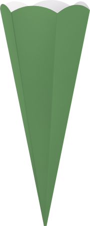 Preview: Schultüten Zuschnitt 69 cm mittelgrün