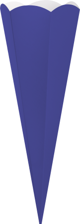 Preview: Schultüten Zuschnitt 41 cm königsblau