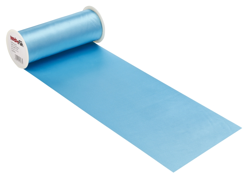 Creapop Satin-Tischband 20 cm breit pro Meter hellblau