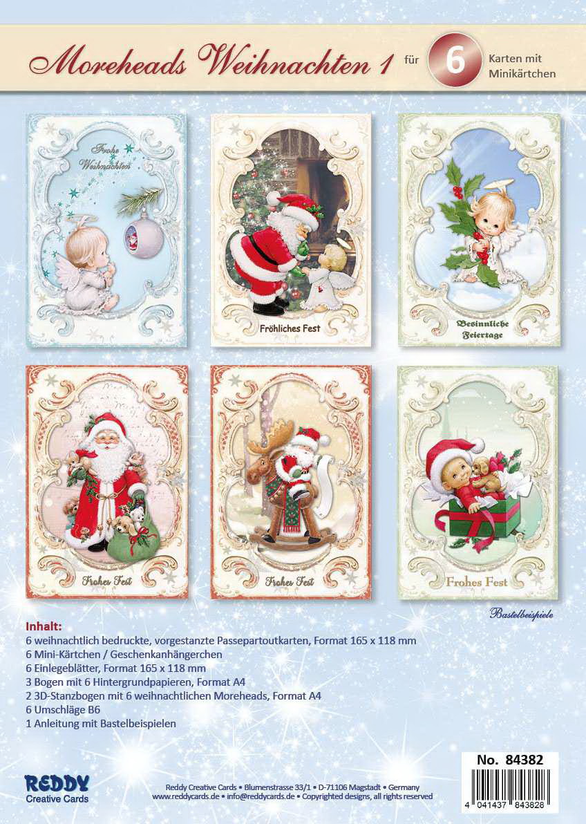 Punch Studio Weihnachtskarten Mit Kristallornamenten – 12 Karten + Umschläge, Silberfolie, 15,2x17,8 Cm
