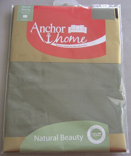 Anchor Home Placemat / 2 Tischsets 35 x 45 cm grün Natural Beauty