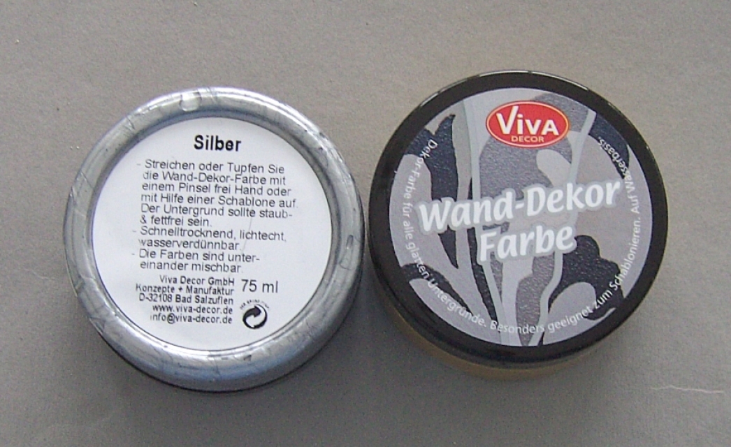 VIVA Decor Wand-Dekor Farbe 75 ml silber