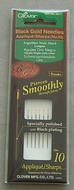 CLOVER Schwarzgoldnadeln lang Nr. 10