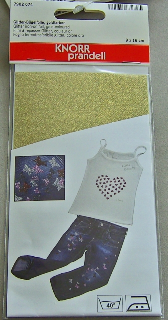 Gütermann Glitter Bügelfolie gold