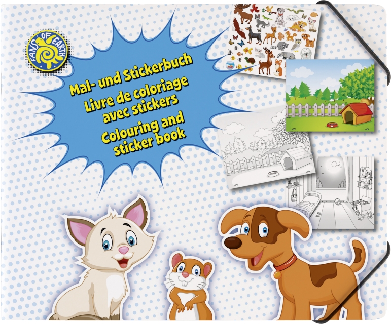 BRUNNEN Fans of Earth OOOPS Mal- und Stickerbuch