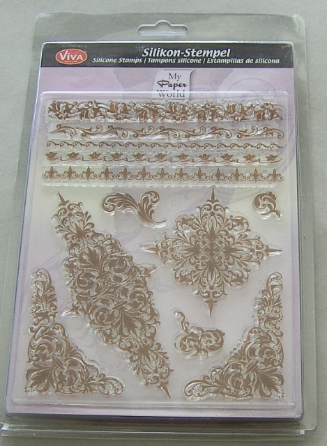 VIVA Decor Transparente Silikon-Stempel "Bordüren und Motive"