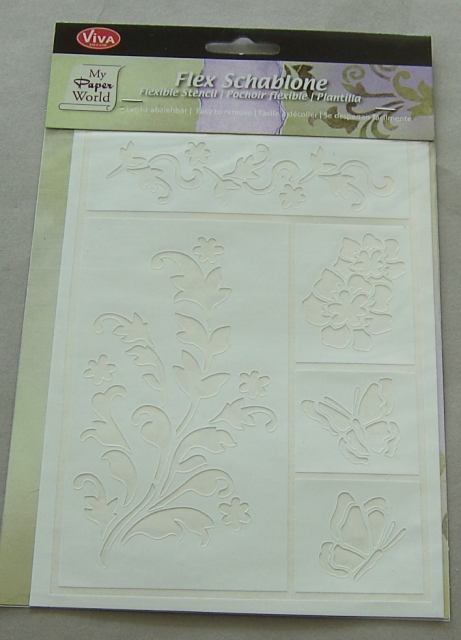 VIVA Decor Flexschablone "Blumen und Schmetterlinge"