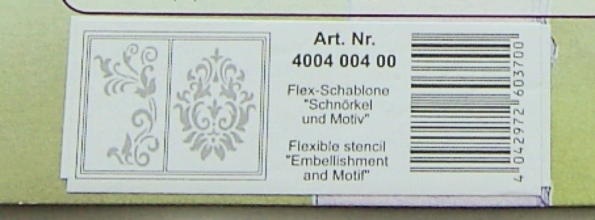 VIVA Decor Flexschablone "Schnörkel und Motiv"