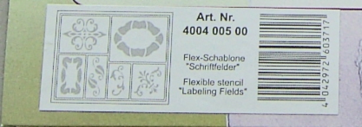 VIVA Decor Flexschablone "Schriftfelder"