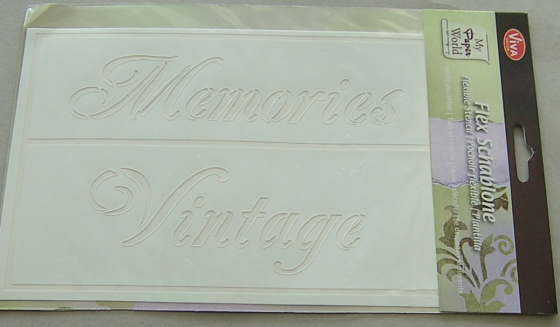 VIVA Decor Flexschablone "Memories und  Vintage"