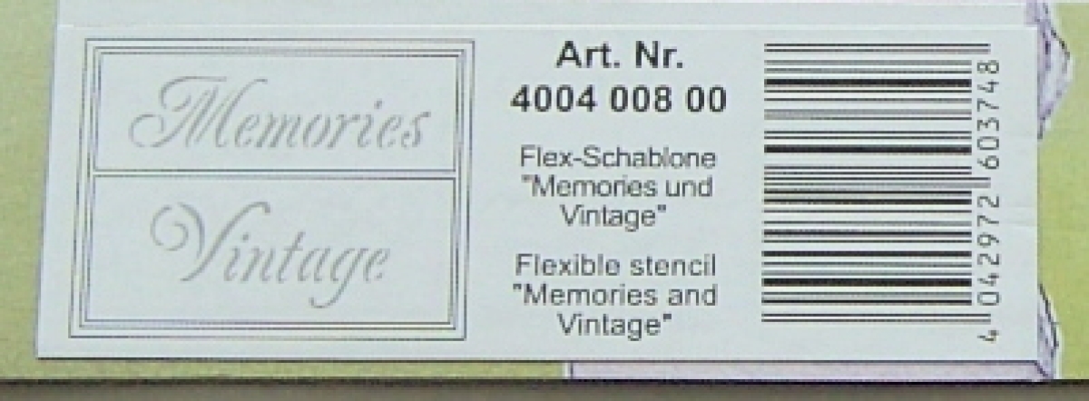 VIVA Decor Flexschablone "Memories und  Vintage"